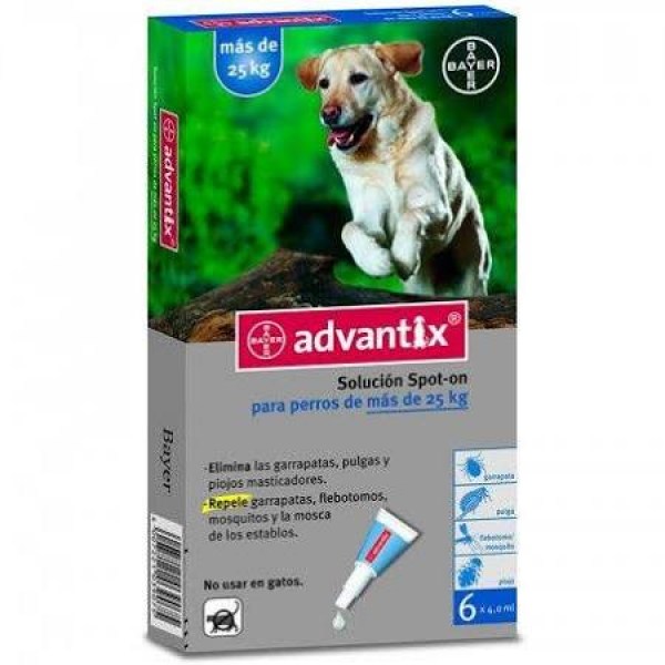 advantix 4x40 perros25kg vet