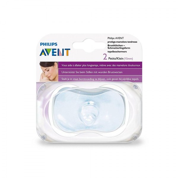 avent scf156 small protectores para pezones hembra silicona paquete de 2