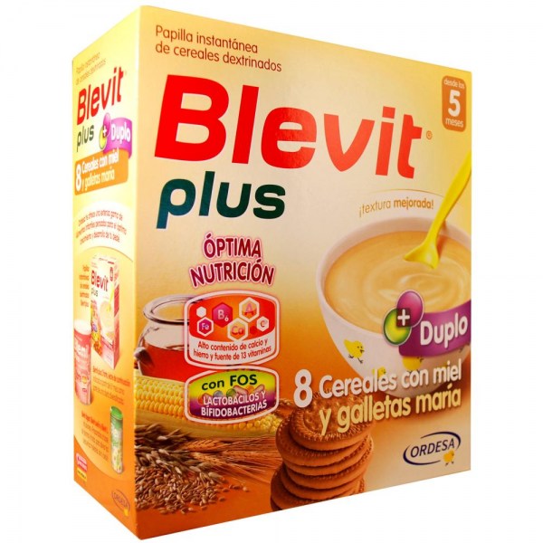 blevit plus duplo 8 cereales con miel y galletas 600gr