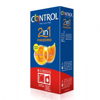 control 2in1 finissimo preservativos 6 u