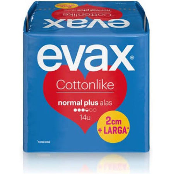 evax cottonlike normal plus alas 14 compresas