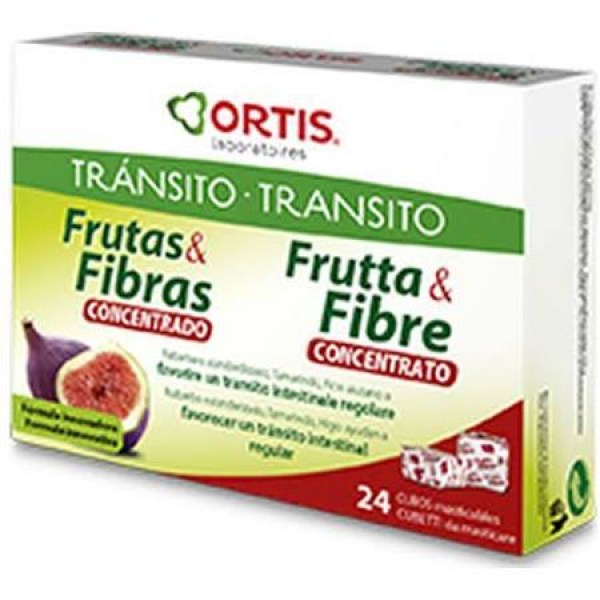 frutas y fibra concentrado ortis 12 cubos