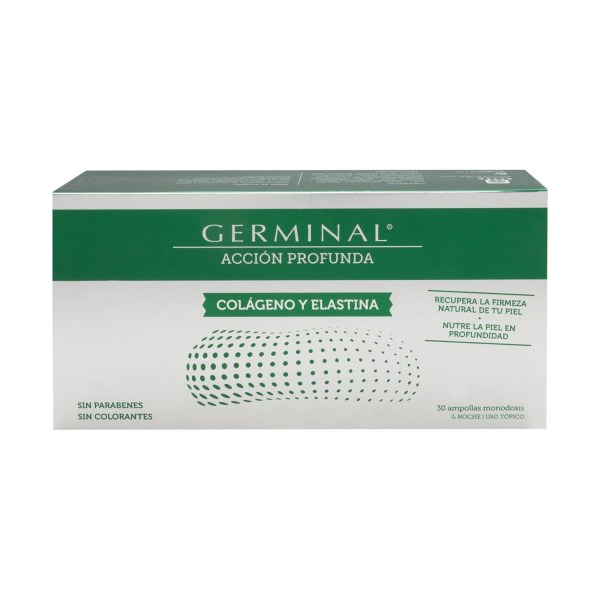 germinal 30 ampollas colageno y elastina accion profunda