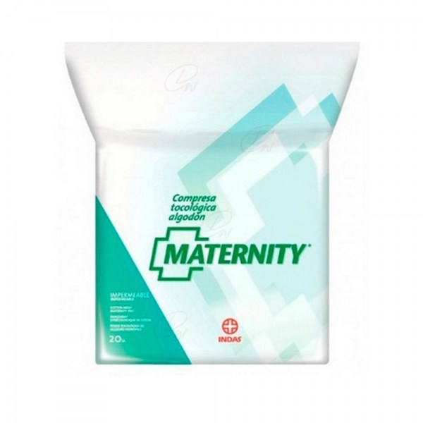 indas compresa maternity algodon 20 ud