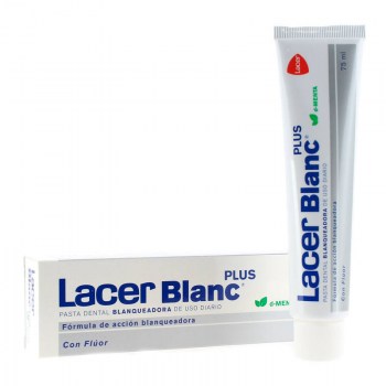 lacer blanc plus pasta dental menta 75ml