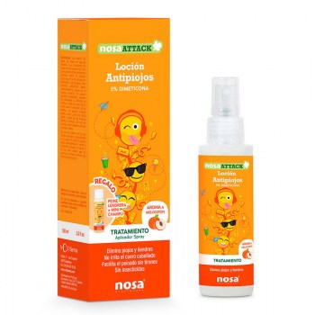 nosa locion antipiojos spray melocoton