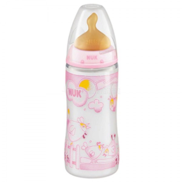 nuk biberon fc rose pc latex t1m 300ml