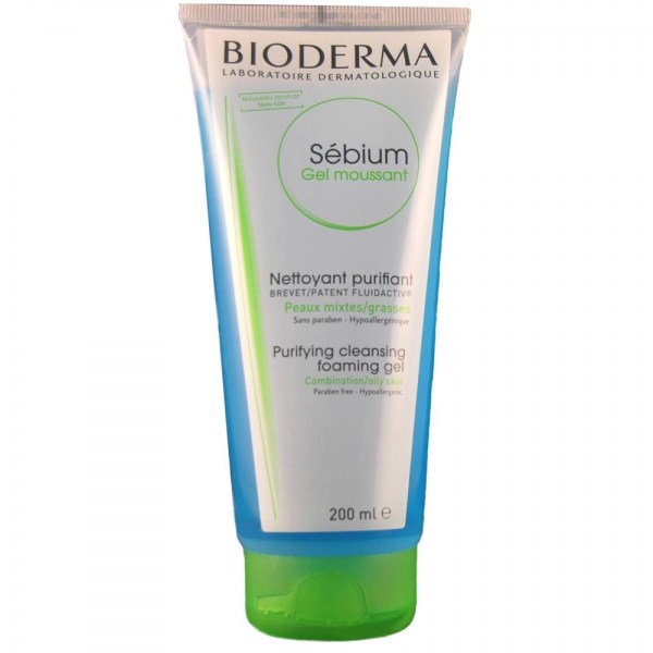 sebium gel moussant bioderma 200 ml