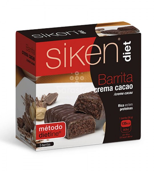 siken diet barrita crema de cacao 5 barritas