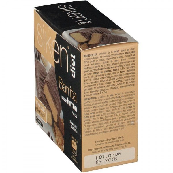siken diet barrita turron 5 barritas