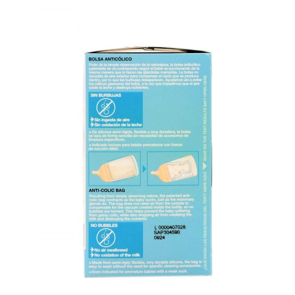 suavinex biberon anticolico zerozero flujo adaptable 180 ml