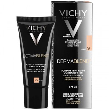vichy dermablend fondo de maquillaje corrector 25 nude 30ml
