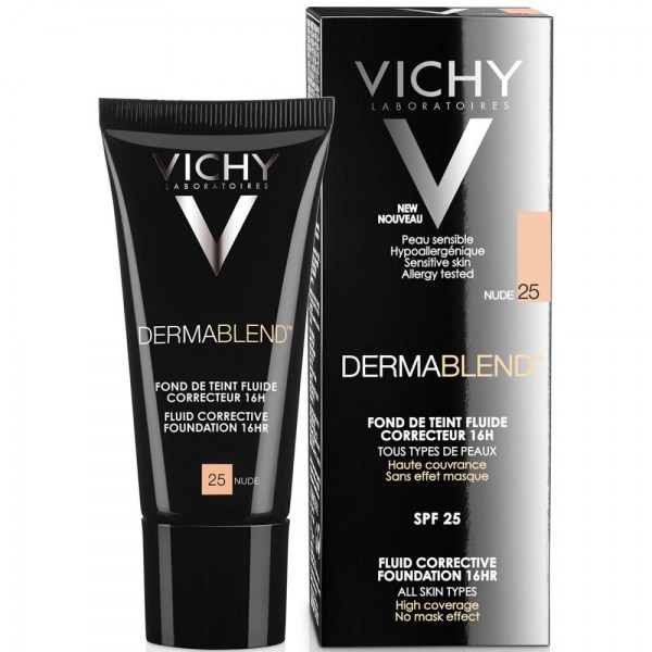 vichy dermablend fondo de maquillaje corrector 25 nude 30ml